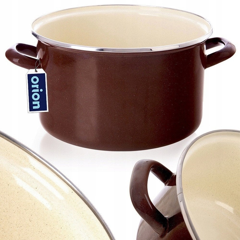 Garnek emaliowany BROWN 22 cm, 4 l