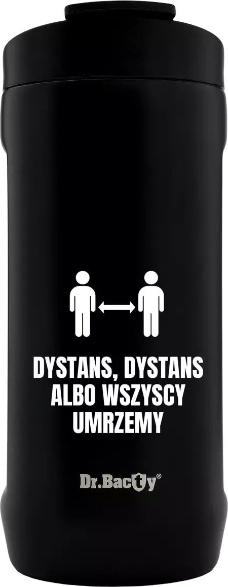 Dr.Bacty Kubek termiczny 2w1 Dr.Bacty Notus Distance - czarny