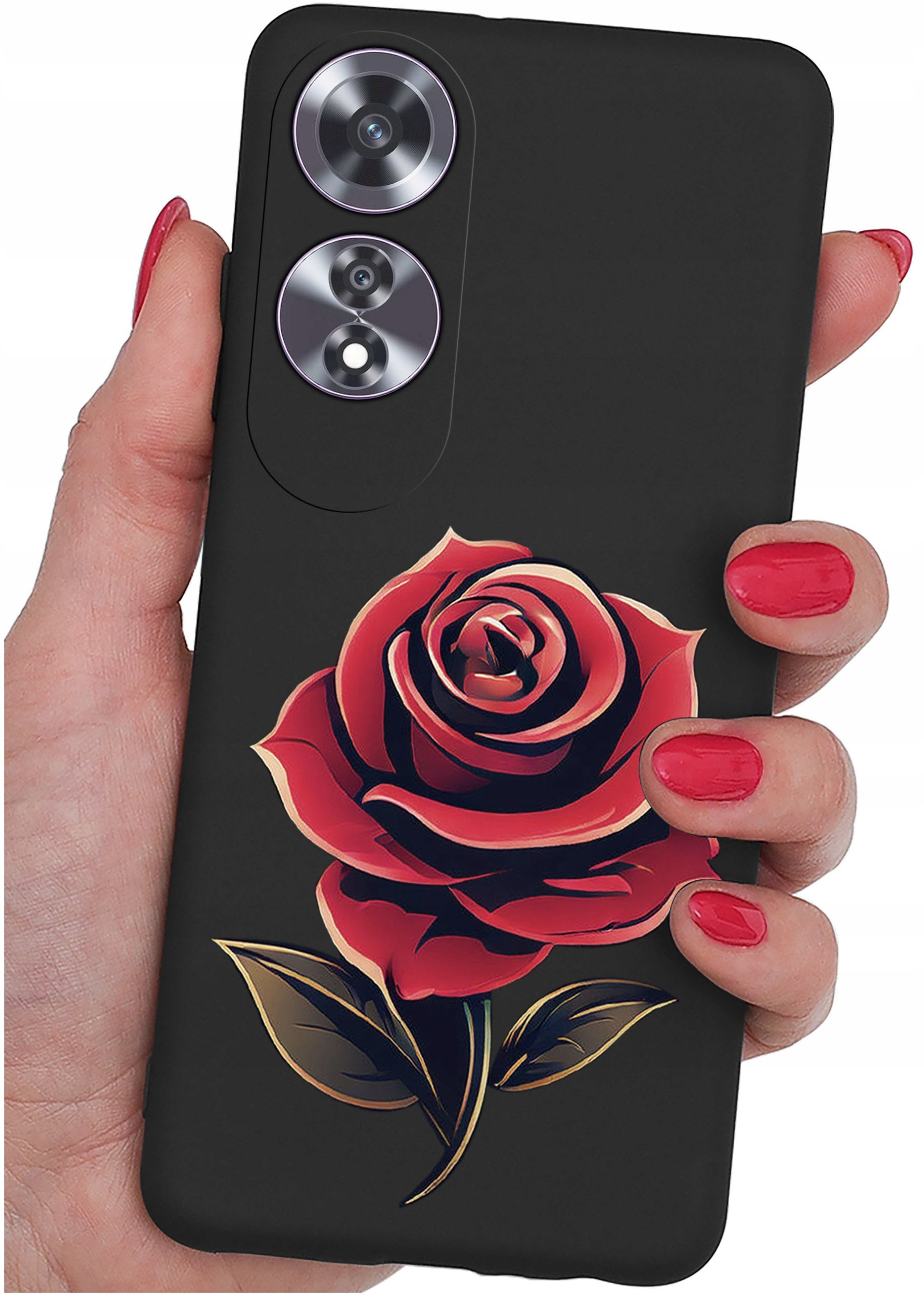 Etui do Oppo A60 4G WZORY |SILIKONOWE MATT CASE + SZKŁO 9H