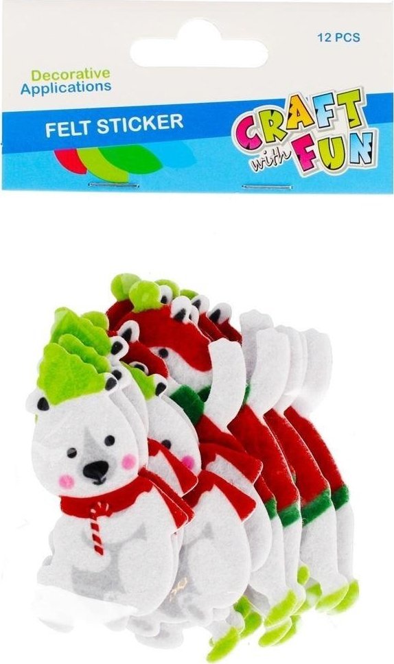 Craft with Fun OZDOBA BN FILC MIS SPRZYL 12SZT CF PBH 12/144