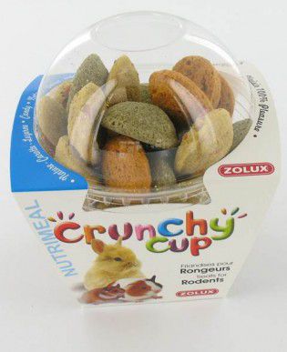 Zolux CRUNCHY CUP CANDY przysmaki dla gryzonia naturalny/marchewka/lucerna 200 g