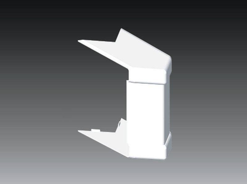 Kopos Pokrywa narożna zewnętrzna PK biała 140 x 70mm (8466)