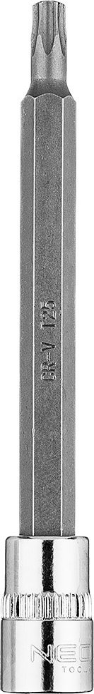 Neo Końcówka TORX TX25 na nasadce 1/4", długa, 87 mm