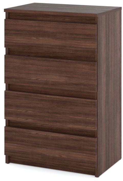 Komoda Z 4 Szufladami Do Salonu Sypialni 60cm Hugo Pojemna Szafka Dąb Wenge