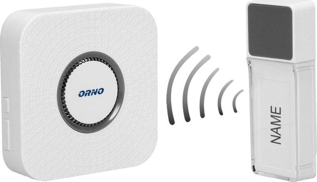 Orno Dzwonek bezprzewodowy TORINO 2 DC, bateryjny, learning system, 58 dźwięków, 400m OR-DB-FX-152