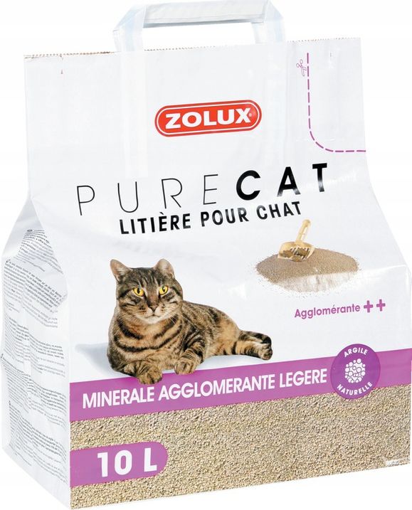Żwirek dla kota Zolux PureCat Naturalny 10 l