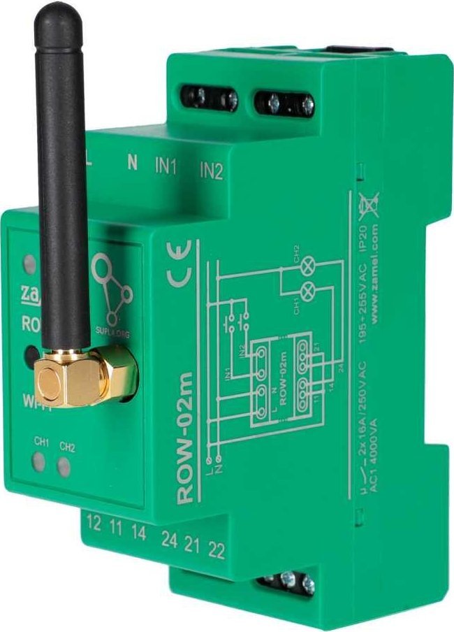 Zamel Supla - odbiornik 2-kanałowy modułowy Wi-Fi ROW-02M