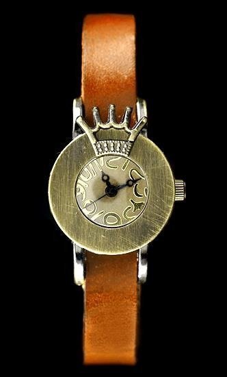 Zegarek ZEGAREK DAMSKI TAYMA - RETRO PUNK 28 - camel (zx585e)