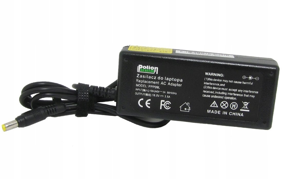 Zasilacz do laptopa HP 65W 18,5V 3,5A wtyk 4,8x1,7mm