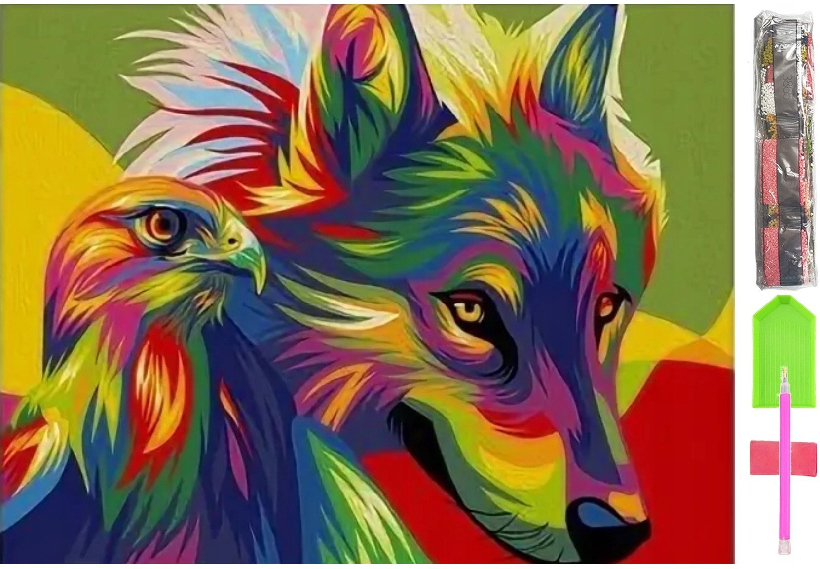 HAFT DIAMENTOWY DUŻY 5D Zestaw Obraz MOZAIKA D09