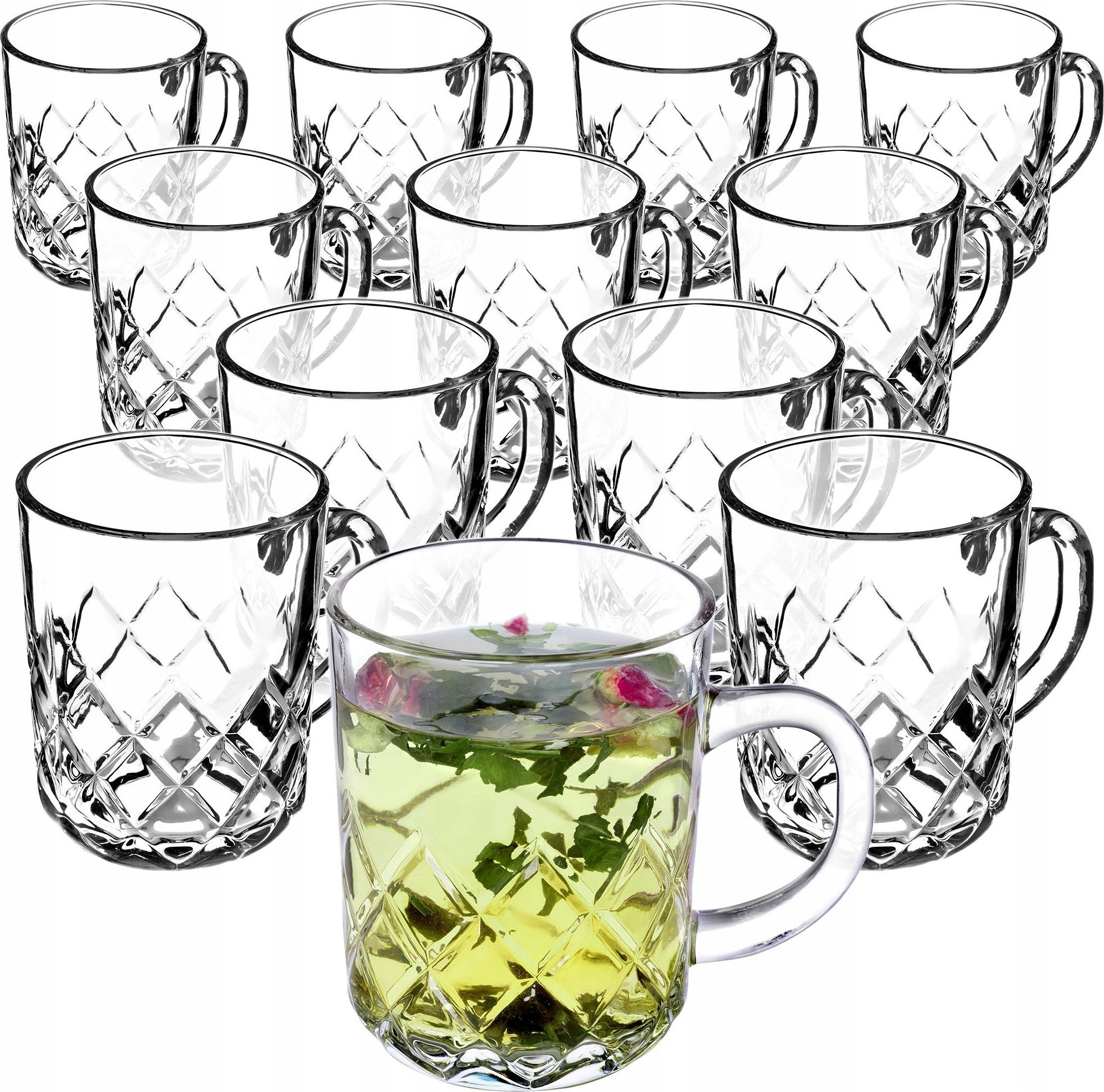 Kadax Szklanka Kubek Do Kawy Herbaty Soku 230 ml 12 szt