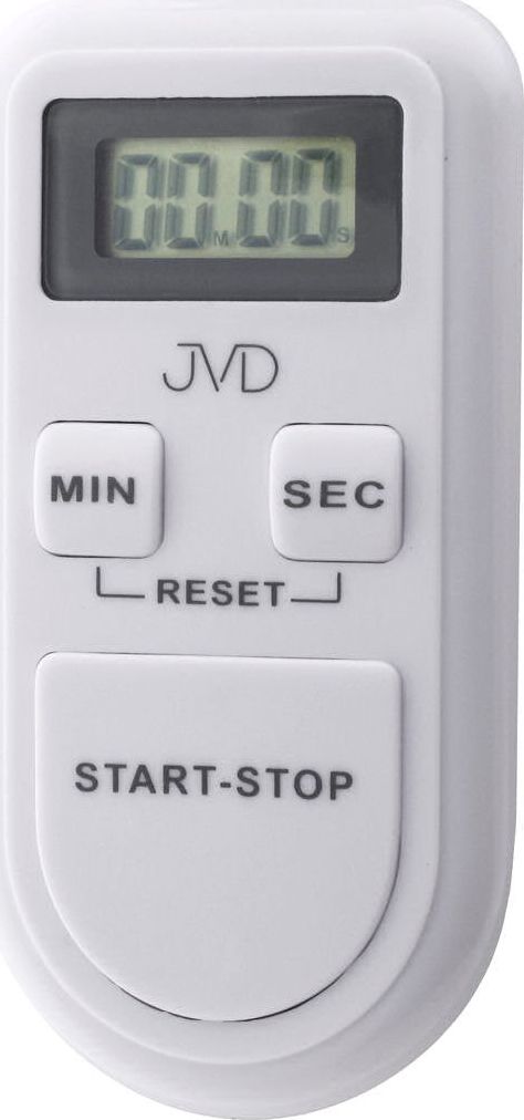 Minutnik JVD cyfrowy biały (9875-uniw)