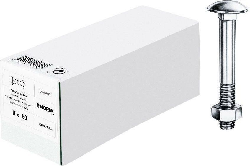 E-NORMpro DIN603 z nakr.ocynk.galwan. M10x120, opak.handl. E-NORMpro