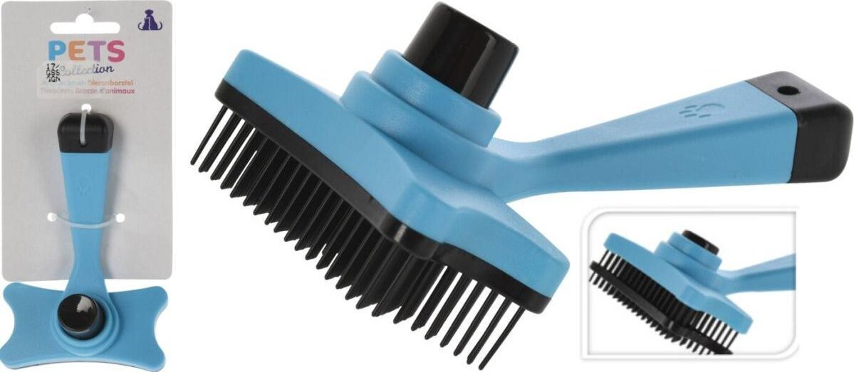 Koopman Szczotka do czesania sierści zwierząt samoczyszcząca