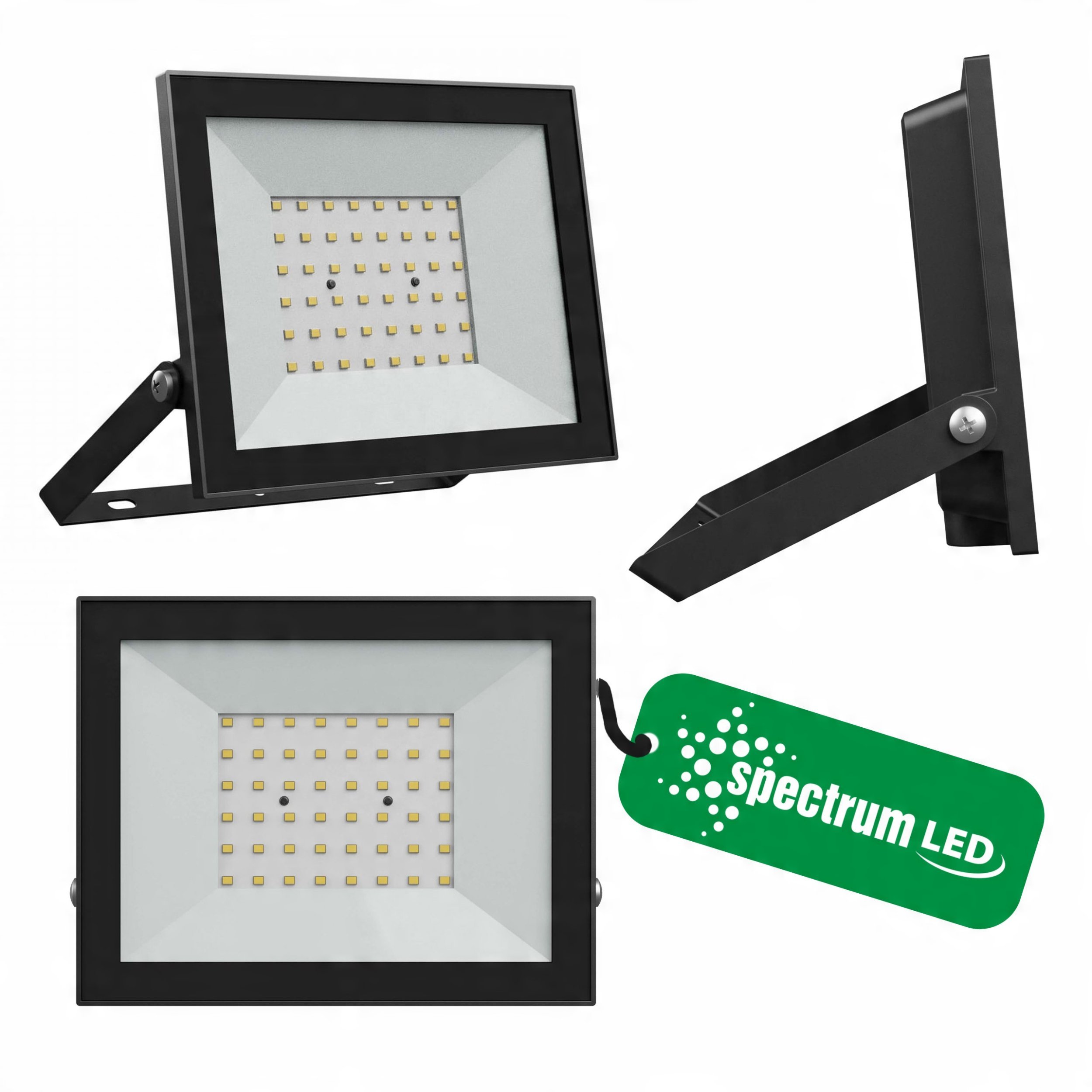 FLOODLIGHT LED 50W 230V NW IP65 BLACK