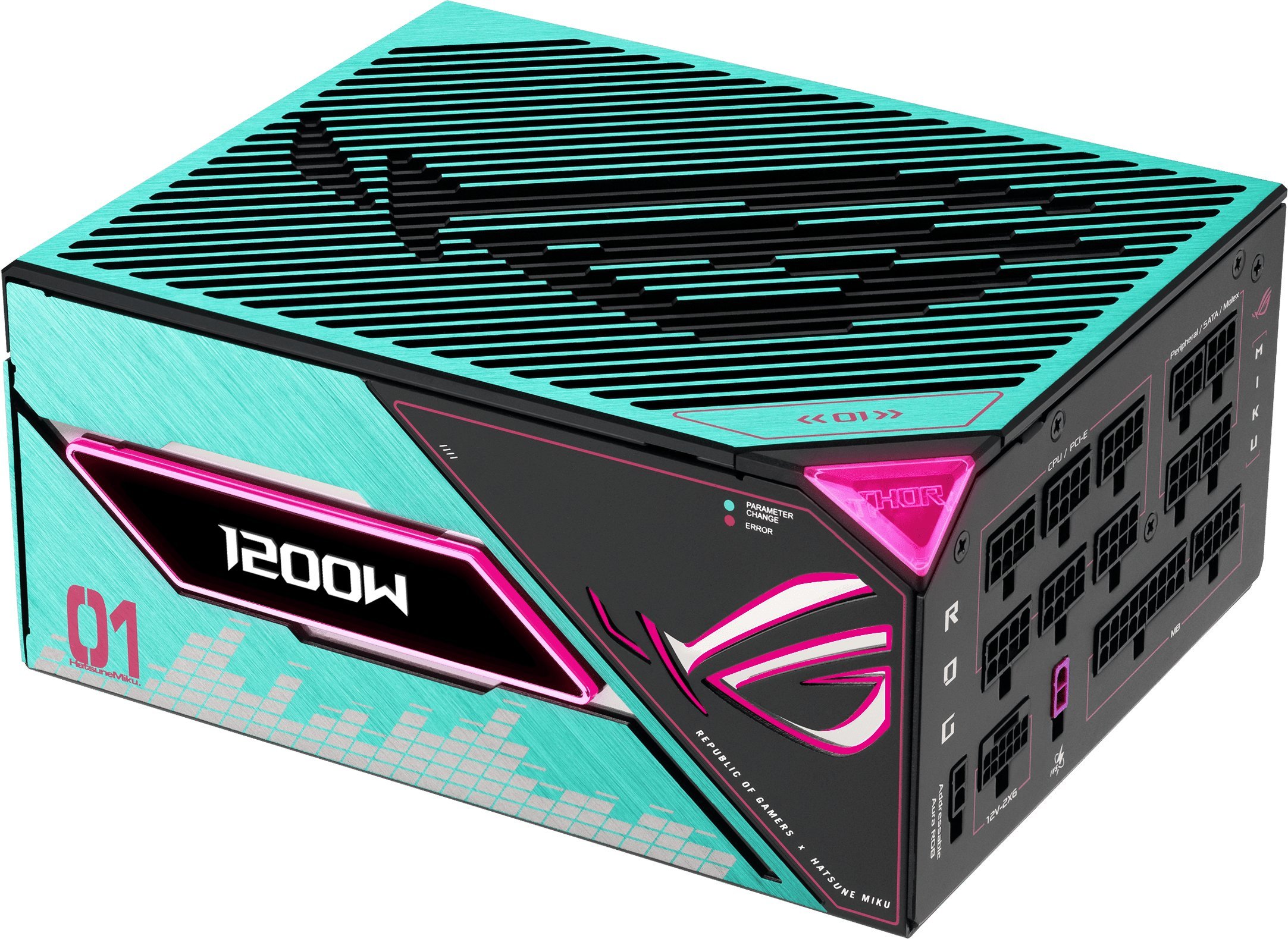 Zasilacz Asus ROG Thor Platinum III 1200W Hatsune Miku Edition (90YE00V6-B0NA00)