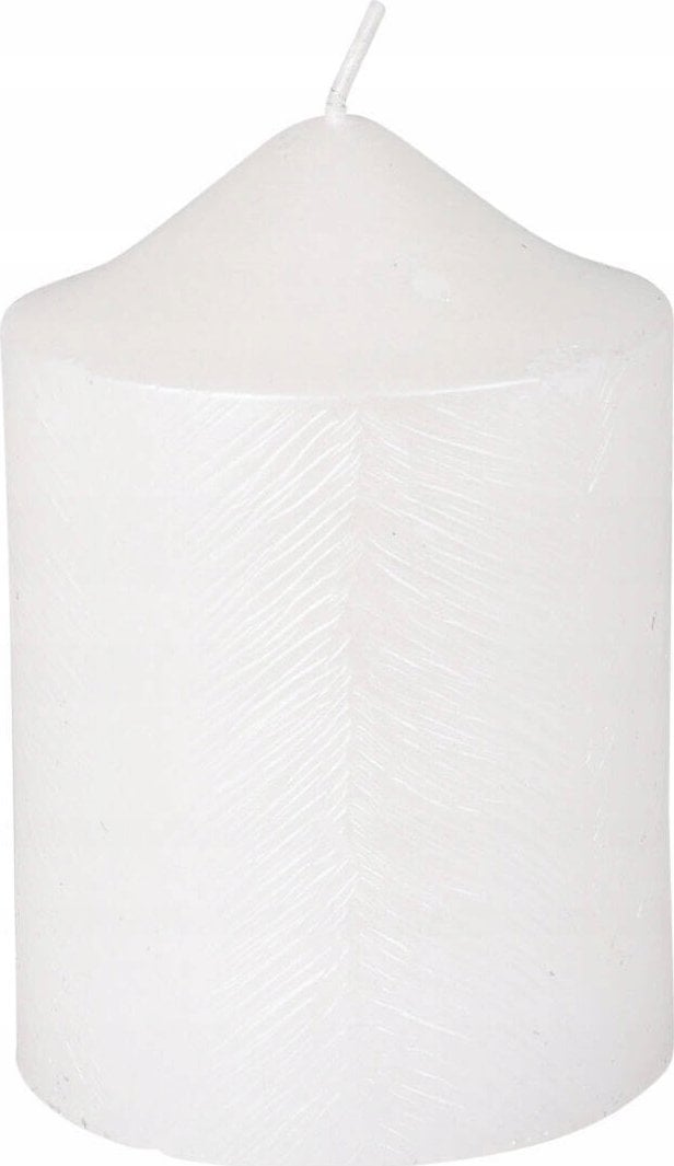 Home Styling Collection Świeca ozdobna z metalicznym wzorem, 7 x 10 cm