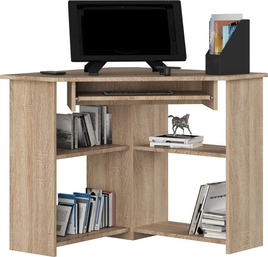 Elior Biurko narożne komputerowe dąb sonoma - Javens