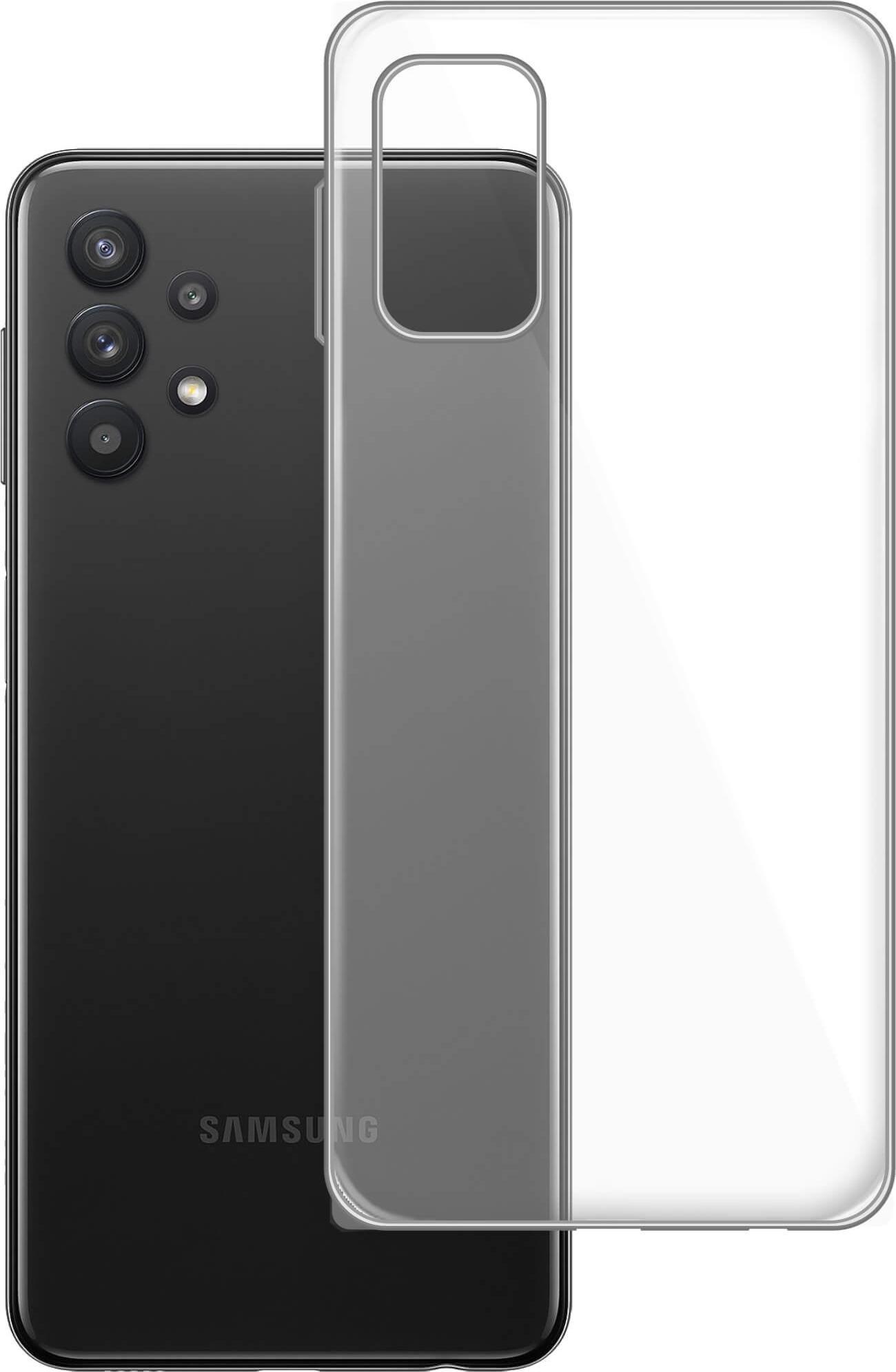 etumi Etui Do Samsung Galaxy A32 4G Gumowe Slim Clear Pokrowiec Ochronny / Futerał Obudowa / Ochrona Clear Cover Bezbarwne Slim Case0236