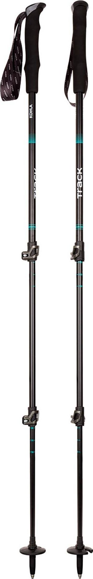 Kohla Kije trekkingowe Kohla Track Pole - black/florida keys Uniwersalny