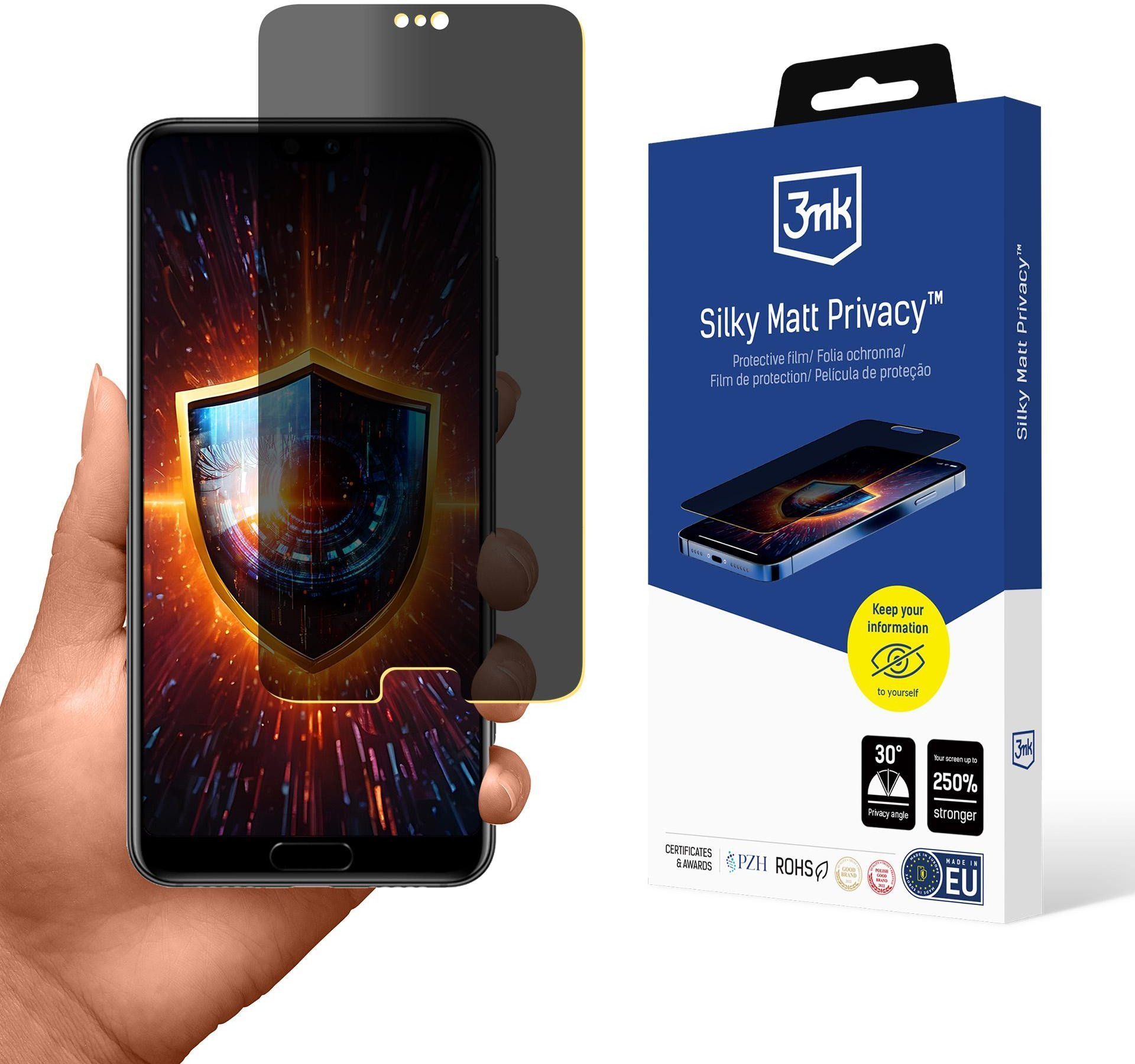 HUAWEI P20 PRO - 3MK SILKY MATT PRIVACY