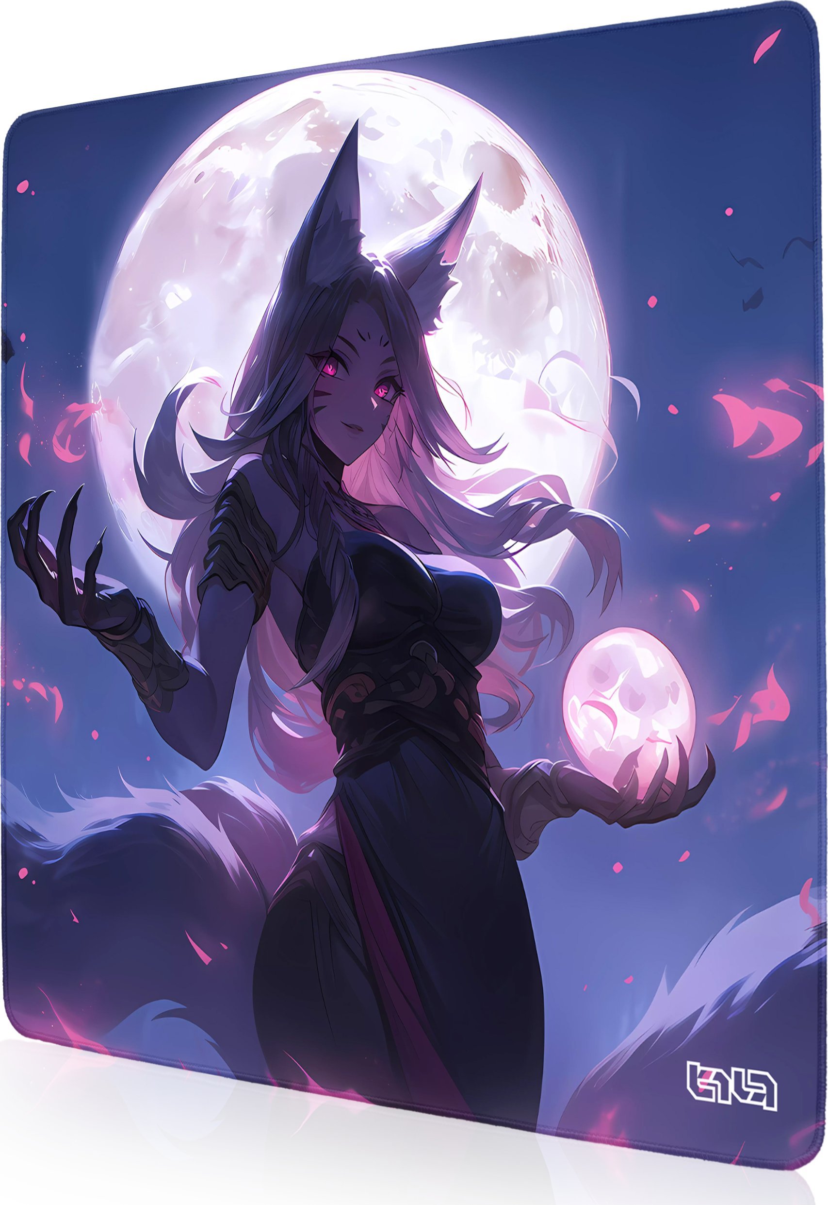 Podkładka Tilt DUŻA PODKŁADKA POD MYSZKĘ Księżycowa Lisica 30x30 TILT Wodoodporna