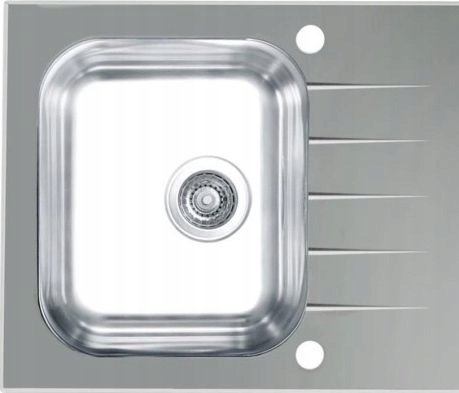 Zlewozmywak KPL Alveus VITRO 10 POP-UP 3 1/2 60X50 satyna - szary