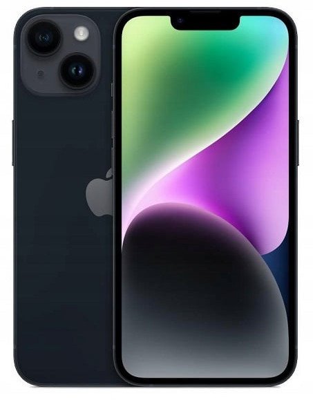 SMARTFON APPLE IPHONE 14 6 GB / 128GB | CZARNY | FOLIA BATERIA 100%