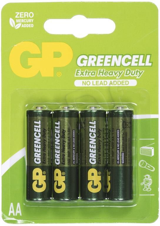 GP Bateria Greencell AA / R6 4 szt.