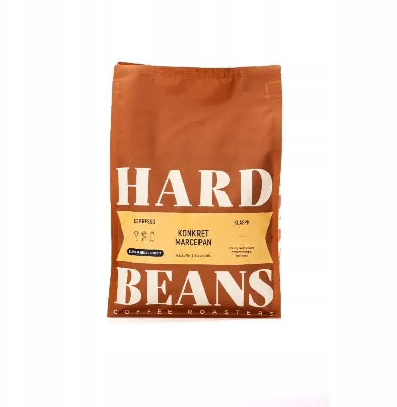 Kawa ziarnista Hard Beans Coffee Kawa ziarnista Konkret Marcepan Espresso 1kg