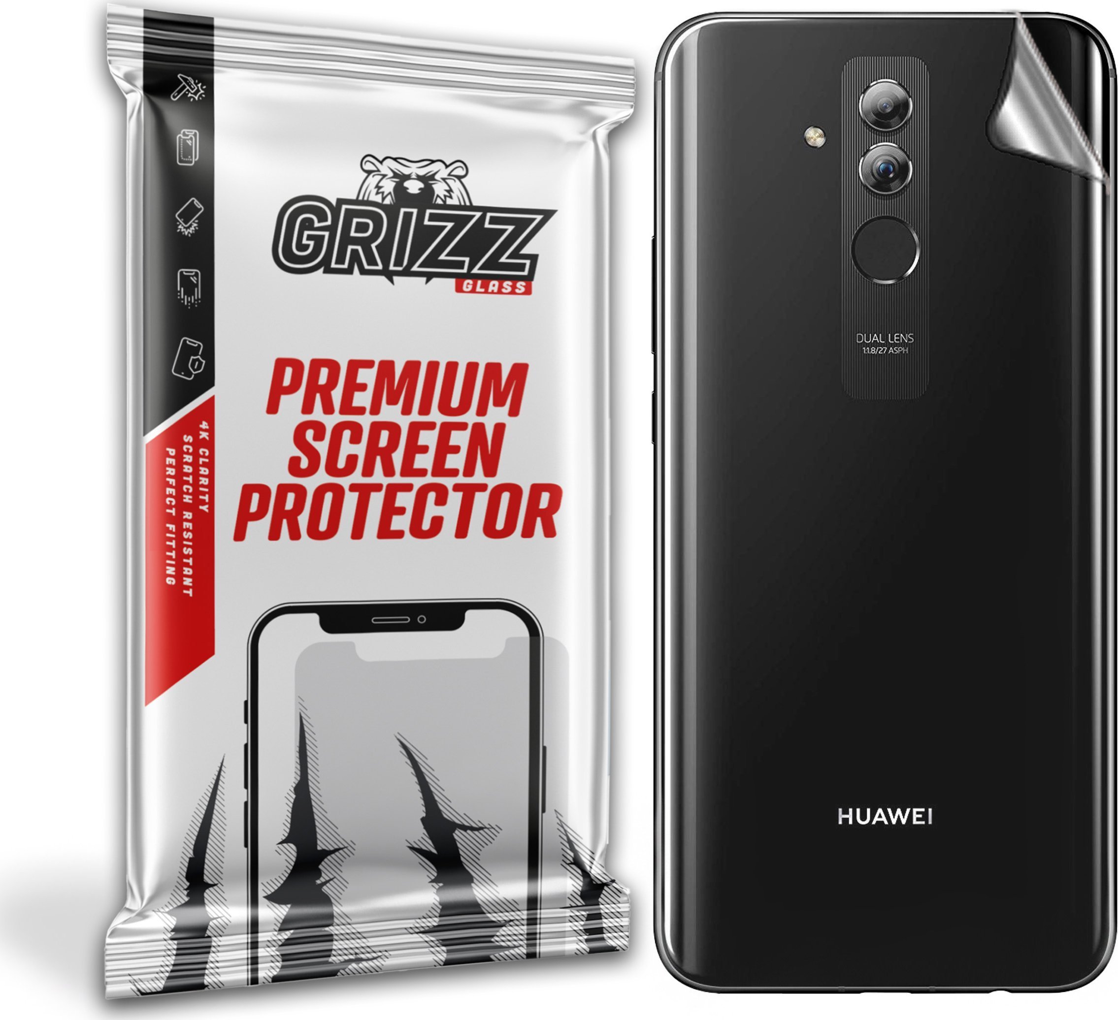 GrizzGlass Folia na tył Grizz Huawei Mate 20 Lite