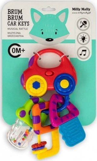 Milly Mally Muzyczna grzechotka Kluczyki - Brum Brum rattle car - 0696-1