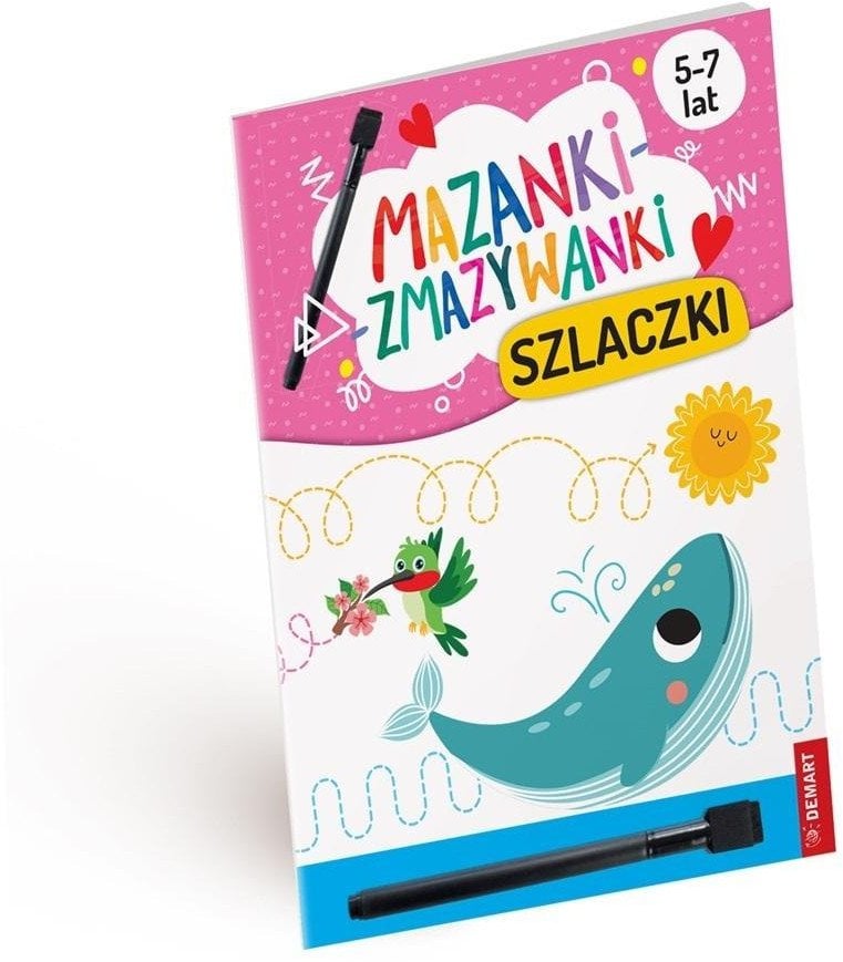 Demart Mazanki-zmazywanki. Kolorowe szlaczki. Ćwiczenia