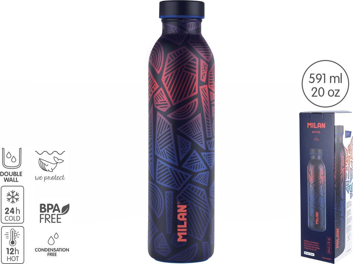 Milan BUTELKA TERMICZNA MILAN FIT NIEBIESKA 591ML