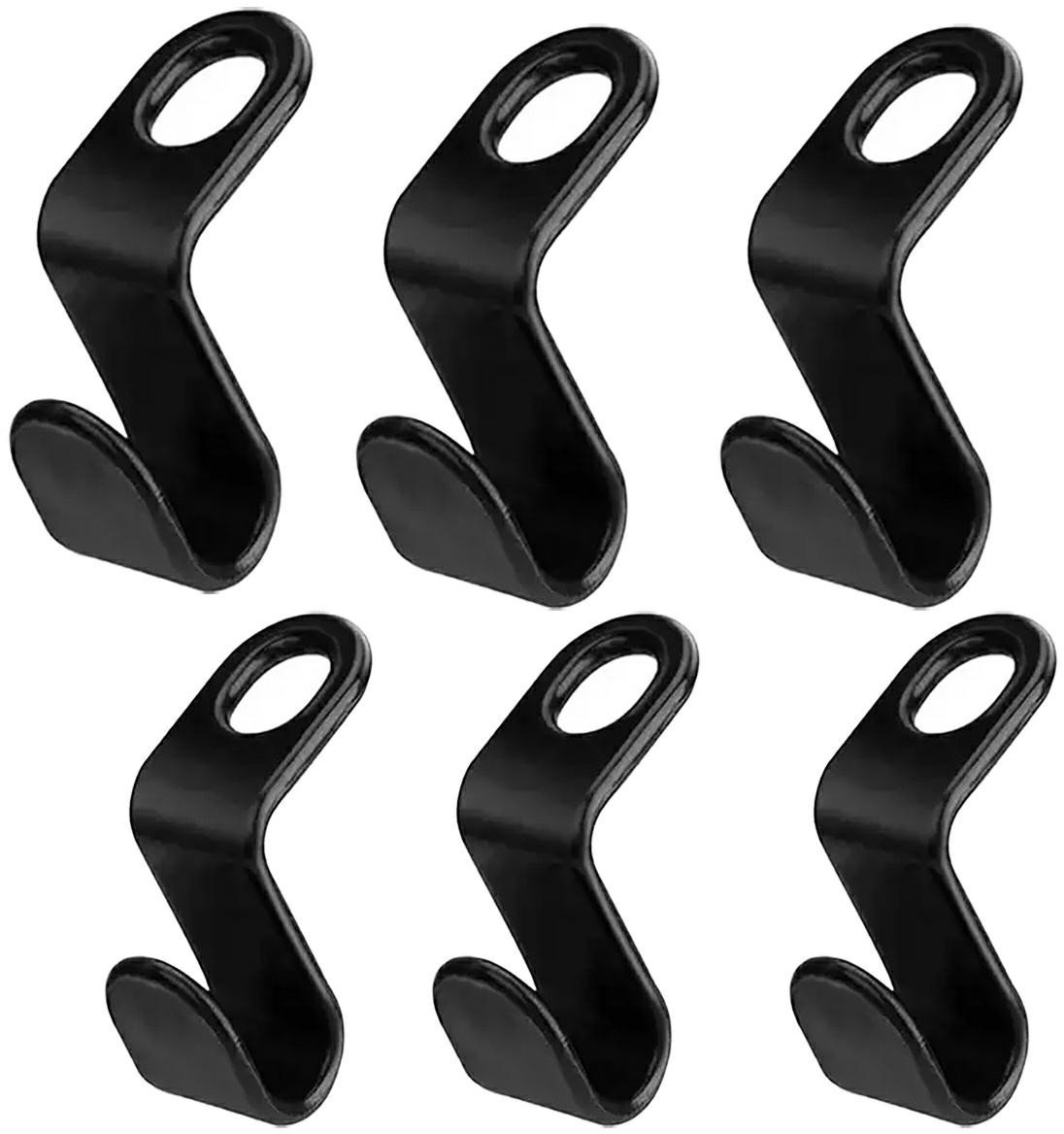 AG17G Haczyki na wieszak 6szt czarne