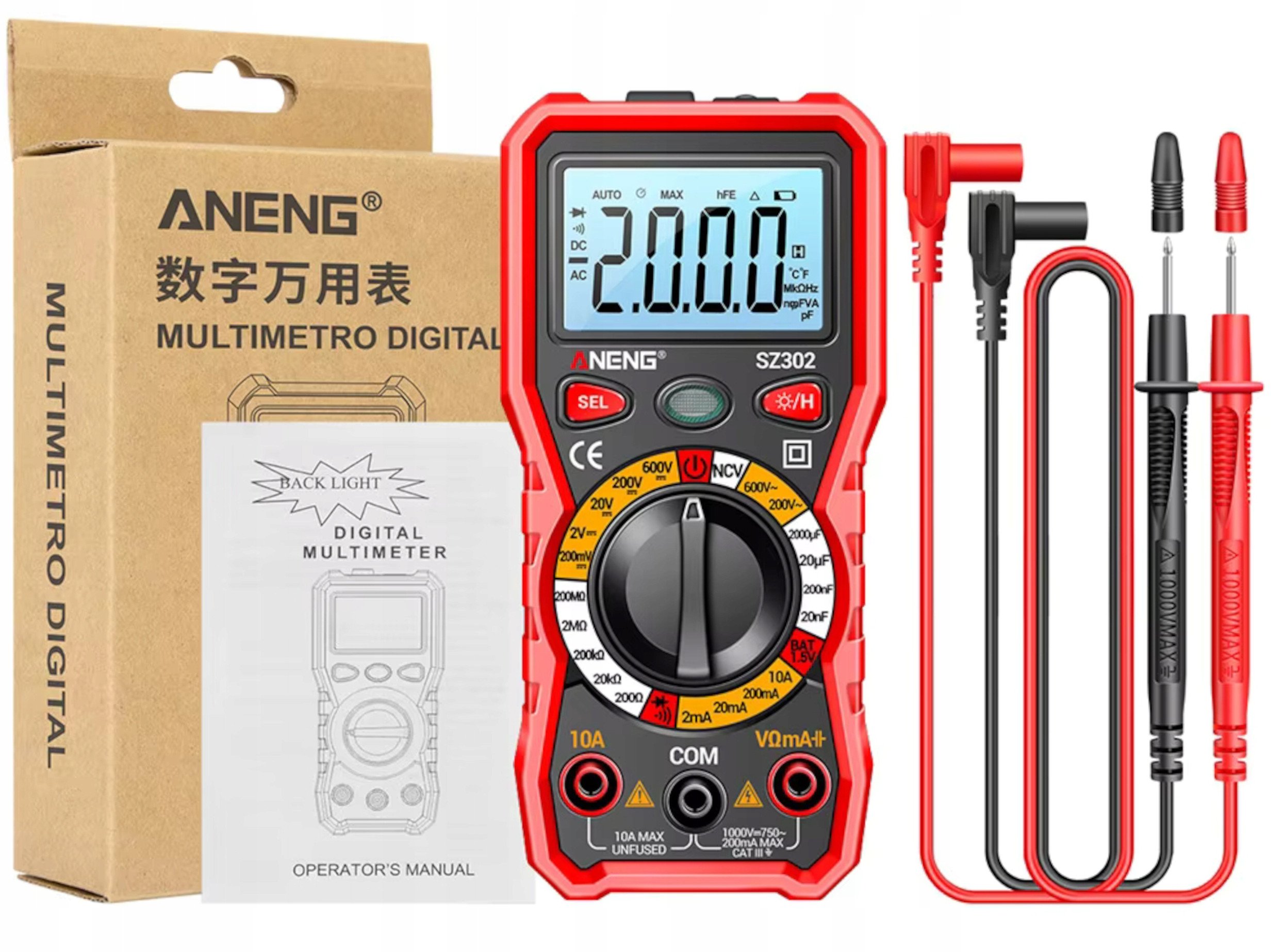 Miernik cyfrowy SZ302 Aneng