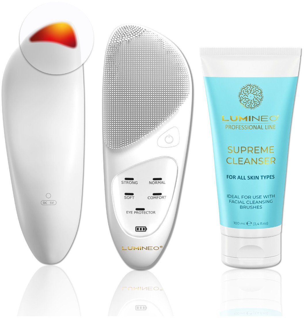 LUMINEO Professional Line Szczoteczka do twarzy Sonic Thermo Brush + Żel Lumineo do wszystkich typów cery