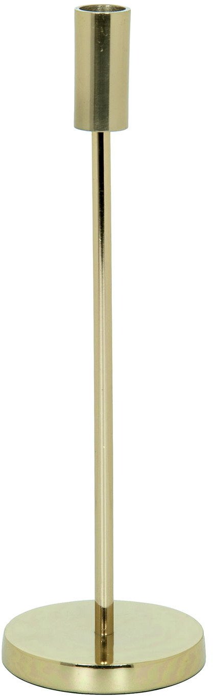 Metal candlestick DECOSILUET, gold color, 10 x 10 x 33 cm