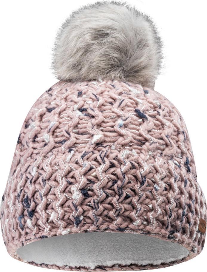 Iguana Czapka zimowa damska Iguana Ajana W ciepła szaro-różowa