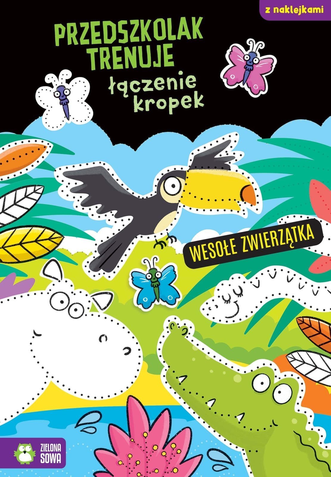 Zielona Sowa Przedszkolak trenuje łączenie Zwierzątka 09796