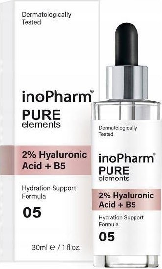 INOPHARM_Pure serum do twarzy z 2% kwasem hialuronowym i witaminą B5 30ml