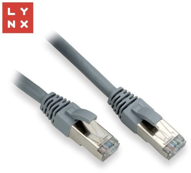 LYNX FTP patch kabel Cat6, PVC, 5m, šedý