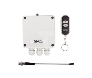 Zamel Radiowy wyłącznik sieciowy dwukanałowy z pilotem RWS-211D/N