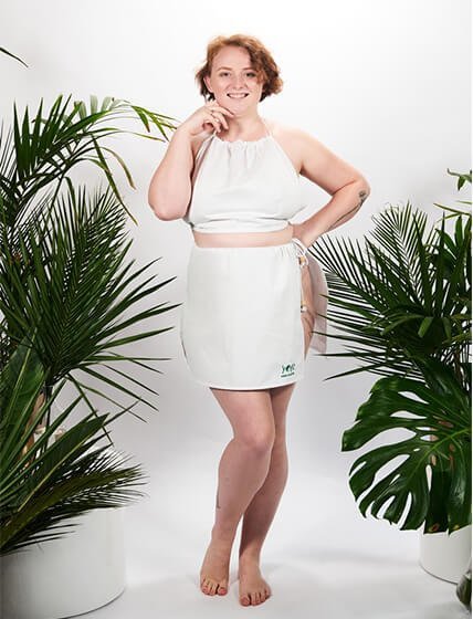 Triton Strój na saunę BEMBEA XXL w 100% naturalna bawełna Yeye BIAŁY XL