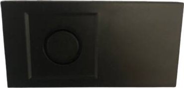 Efapel EFAPEL QUADRO45 ZAŚLEPKA Z WYTŁOCZENIEM 22,5X45 CZARNY MAT 45970 SPM