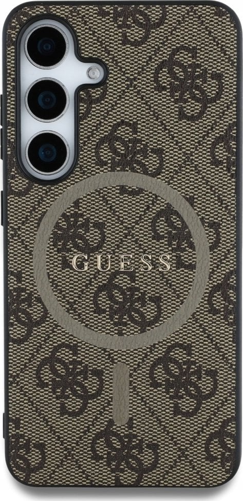GUESS futerał do SAMSUNG S25 Plus GUHMS25MG4GFRW (Magnetic PU 4G Ring Classic Logo) brązowy