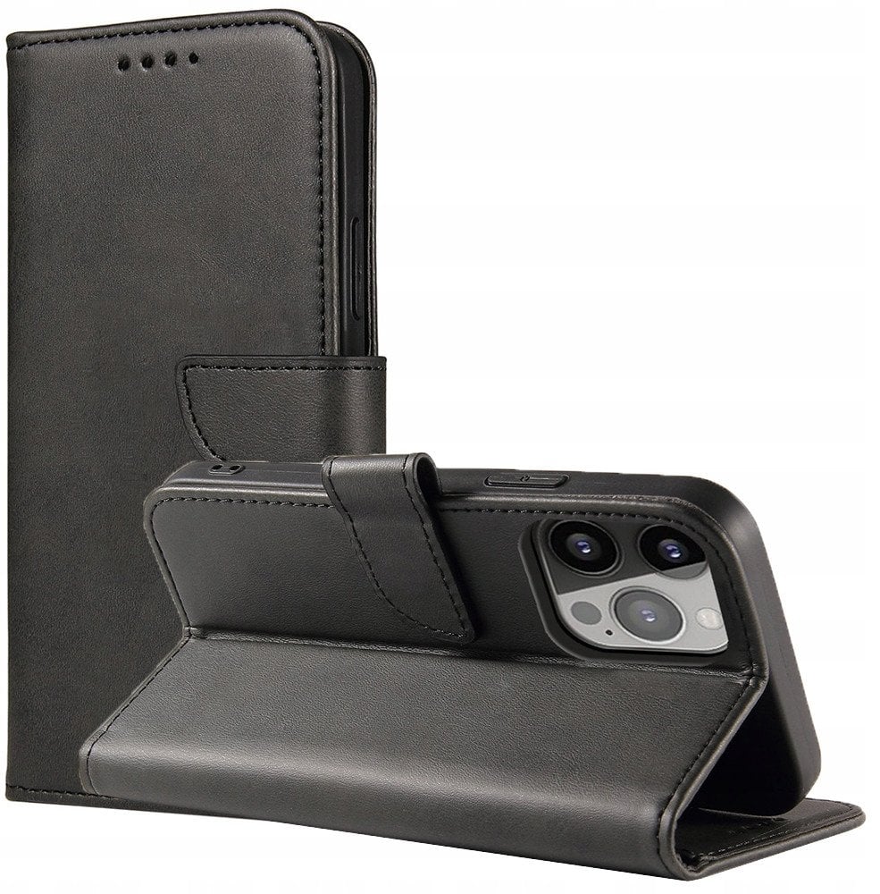 Magnet Case etui TCL 30+ pokrowiec z klapką portfel podstawka czarne