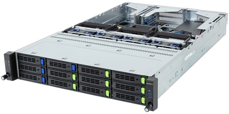 Gigabyte R263-Z35-AAF1 (Rev. 3.x) Rack Server 2U Single Sockel SP5 6NR263Z35DR000ACF1