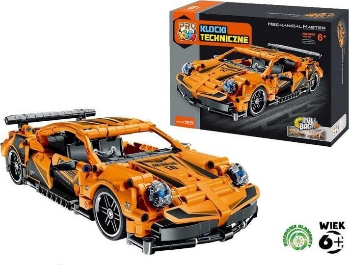Klocki techniczne PRO Kids Super car pomara?czowy