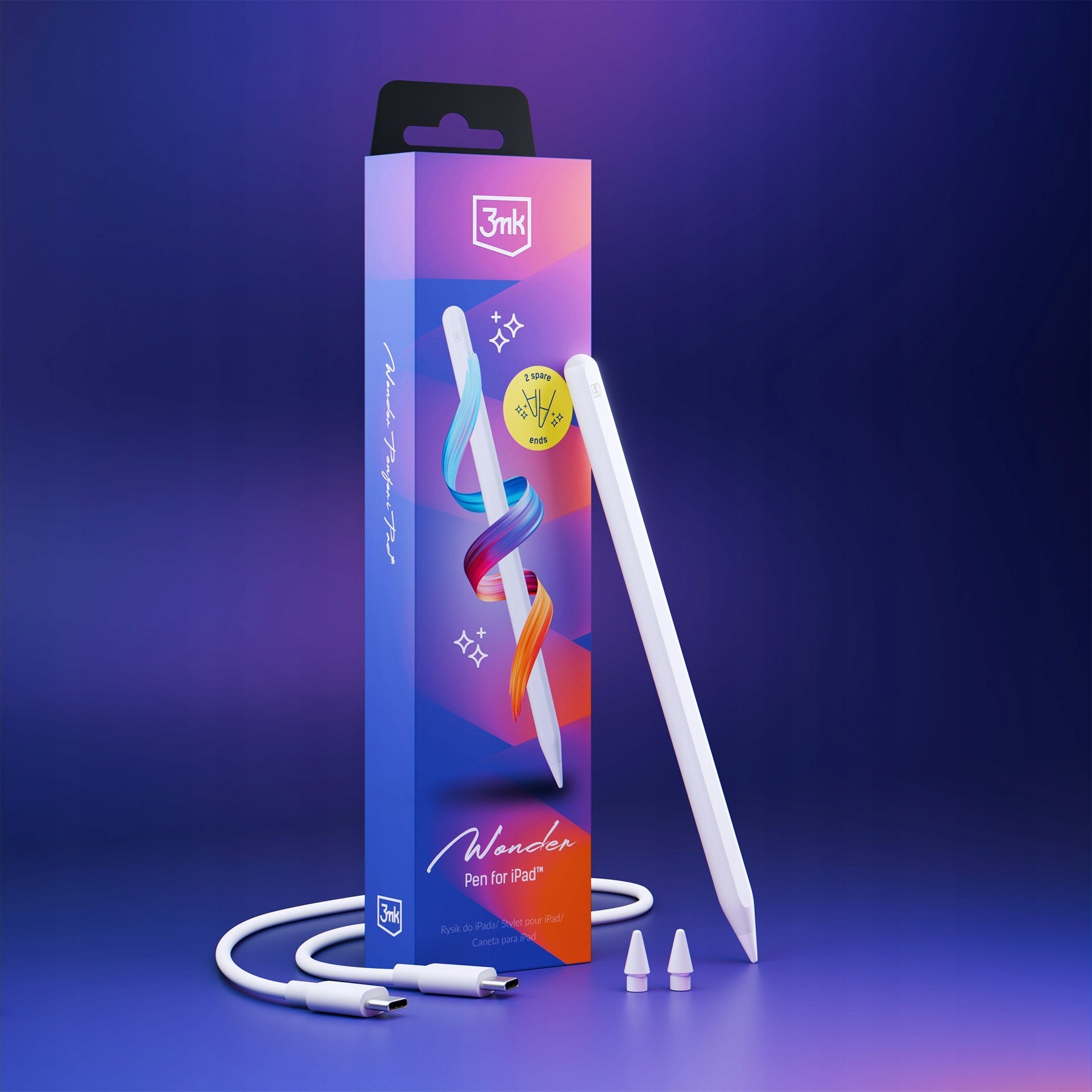 Rysik 3MK Wonder Pen magnetyczny USB-C do iPada